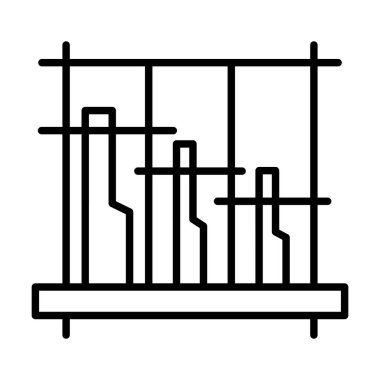 Angklung Vektör Satır Simgesi Tasarımı