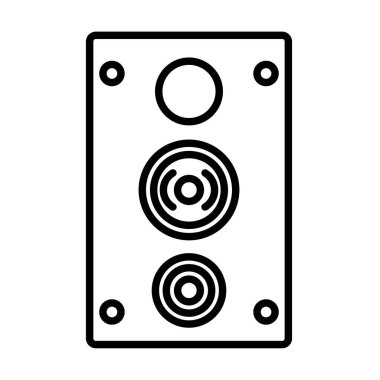 Sözcü Vektör satırı Simge Tasarımı