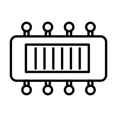  Yoğunlaştırıcı Vektör Satırı Simge Tasarımı