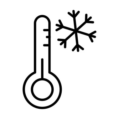  Soğuk Vektör Satırı Simge Tasarımı