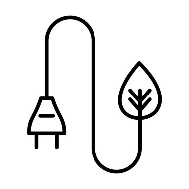 Eko Vektör Satır Simgesi Tasarımı