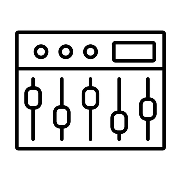Blandare Vector Line Icon Desig — Stock vektor