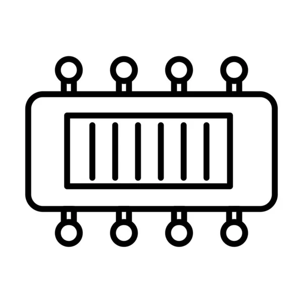 Condensador Vector Line Icon Desig — Archivo Imágenes Vectoriales