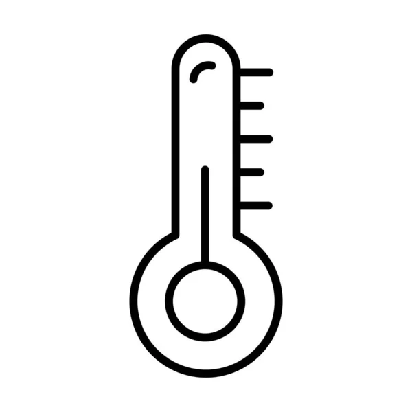 온도계 Vector Line Icon Desig — 스톡 벡터