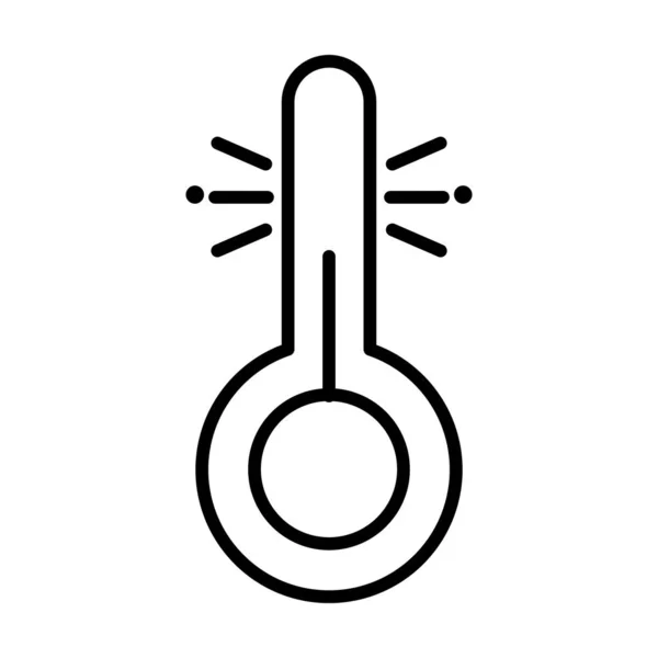 Icône Ligne Vectorielle Fahrenheit Desig — Image vectorielle