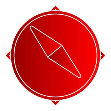  Keşif Vektörü Glyph Gradyan Simgesi Tasarımı