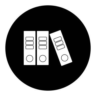  Kütüphane Vektörü Glyph Ters Simge Tasarımı