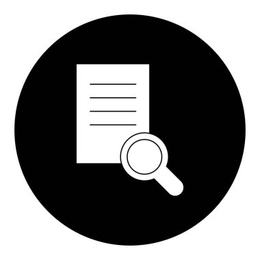  Araştırma Vektörü Glyph Ters Simge Tasarımı