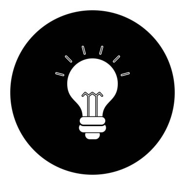  Ampul Vektörü Glyph Ters Simge Tasarımı