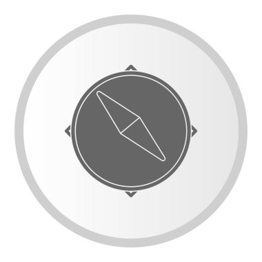  Keşif Vektörü Kabartma Çemberi Simge Tasarımı