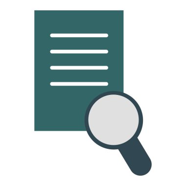  Araştırma Vektörü Düz Simge Tasarımı