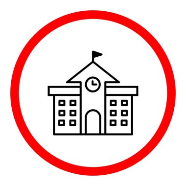 Üniversite Vektör Satırı İmza Çemberi Simge Tasarımı