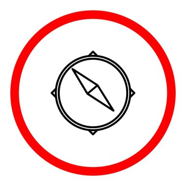 Keşif Vektörü Satırı İmza Çemberi Simge Tasarımı