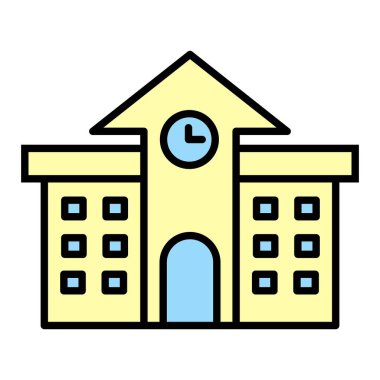 Kolej Vektör Satırı Simge Tasarımı