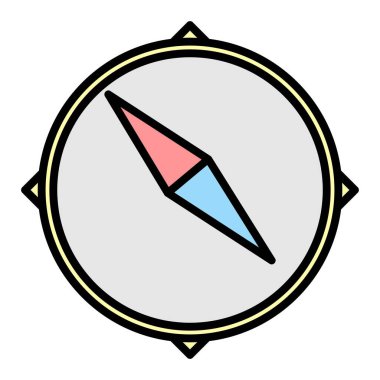 Simge Tasarımı Doldurulmuş Keşif Vektör Satırı