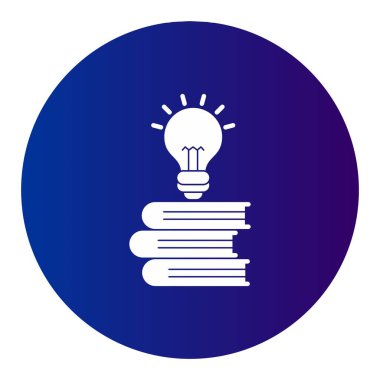  bilgi Vektörü Kabartma Çemberi Gradyan Simgesi Tasarımı