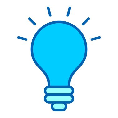 Fikir Vektörü Satırı Bluetone Simgesi Tasarımı