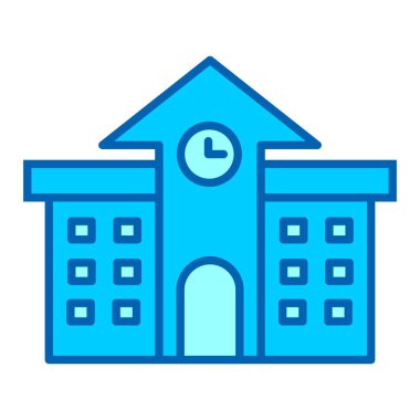  Üniversite Vektör Satırı Bluetone Simgesi Tasarımı