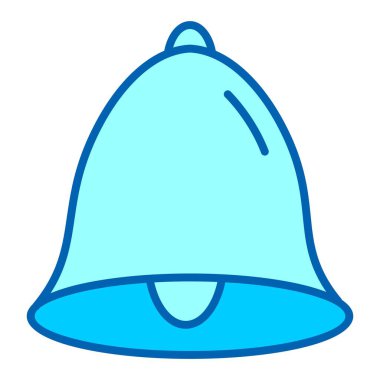 Çan Vektörü Satırı Bluetone Simgesi Tasarımı