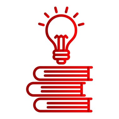  bilgi Vektörü Satırı Gradyan Simgesi Tasarımı