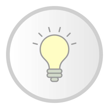  Fikir Vektörü Dolu Çember Simgesi Tasarımı