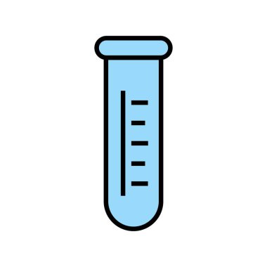  Test Tüpü Vektör Satırı Simge Tasarımı Dolduruldu