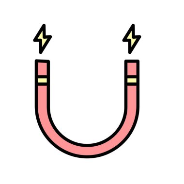 Simge Tasarımı Doldurulmuş Manyetik Vektör Satırı