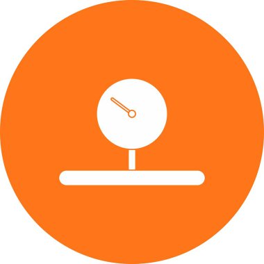 Ölçek Vektör Satırı Kabartma Çemberi Çoklu Renk Simgesi Tasarımı