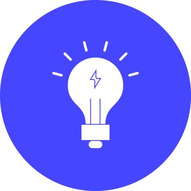 Enerji Vektörü Satırı Kabartma Çemberi Çok Renkli Simge Tasarımı