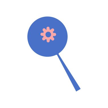  Mikroplar Vektör Satırı Düz Simge Tasarımı