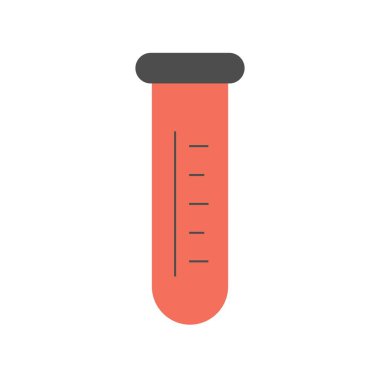  Test Tüpü Vektör Satırı Düz Simge Tasarımı