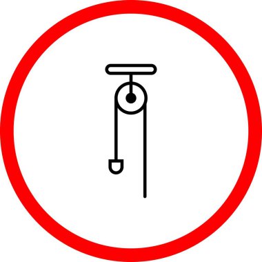  Makara Vektör Satırı İşaret Çemberi Simge Tasarımı