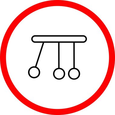  Pendolum Vektör Satırı İmza Çemberi Simge Tasarımı