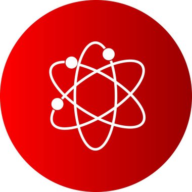 Fizik Vektörü Kabartma Çemberi Gradyan Simgesi Tasarımı