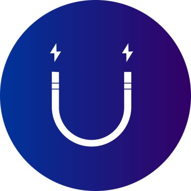  Manyetik Vektör Kabartma Çemberi Gradyan Simgesi Tasarımı