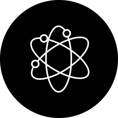 Fizik Vektör Satırı Tersine Döndürülmüş Simge Tasarımı