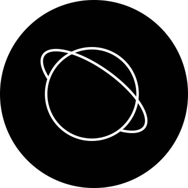  Astronomi Vektör Satırı Ters Simge Tasarımı