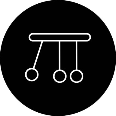 Pendolum Vektör Satırı Ters Simge Tasarımı