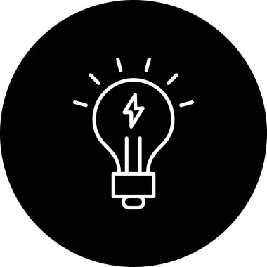 Enerji Vektörü Satırı Tersine Çevrilmiş Simge Tasarımı