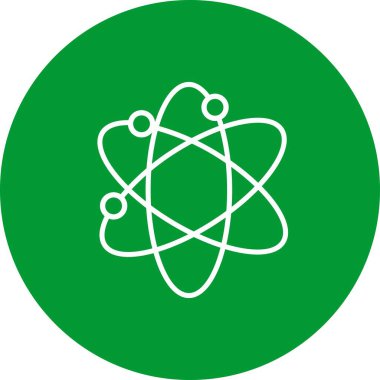 Fizik Vektörü Satırı Çok Renkli Simge Tasarımı