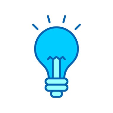 Işık Vektörü Satırı Bluetone Simgesi Desig