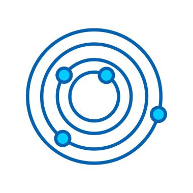 Galaxy Vektör Satırı Bluetone Simgesi Tasarımı