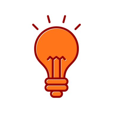 Işık Vektörü Satırı Doldurulmuş Kaydırılmış Simge Tasarımı