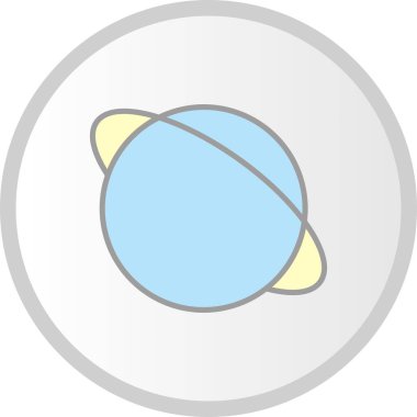  Astronomi Vektör Satırı Dolu Çember Simgesi Tasarımı