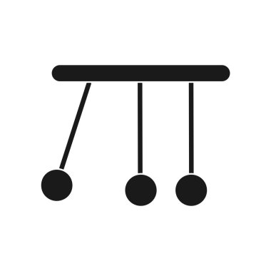 Pendolum Vektör Satırı Kabartma Simgesi Tasarımı