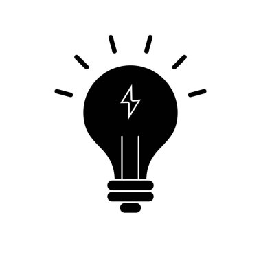 Yeşil Enerji Vektör Satırı Glyph Simgesi Tasarımı