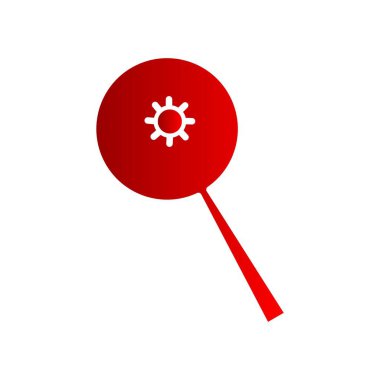 Mikroplar Vektör Satırı Gradyan Simgesi Tasarımı