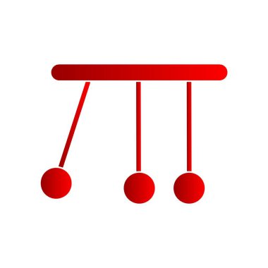 Pendolum Vektör Satırı Gradyan Simgesi Tasarımı