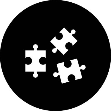  Bulmaca Vektörü Kabartması Ters Döndürülmüş Simge Tasarımı