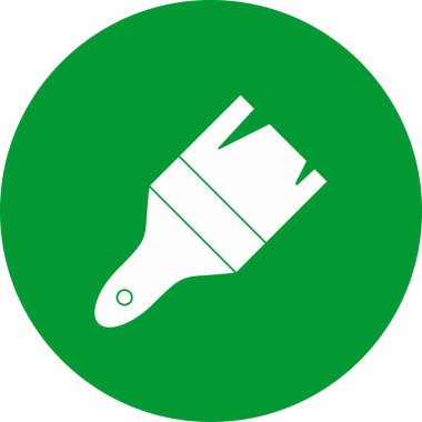 Fırça Vektörü Kabartma Çemberi Çok Renkli Simge Tasarımı